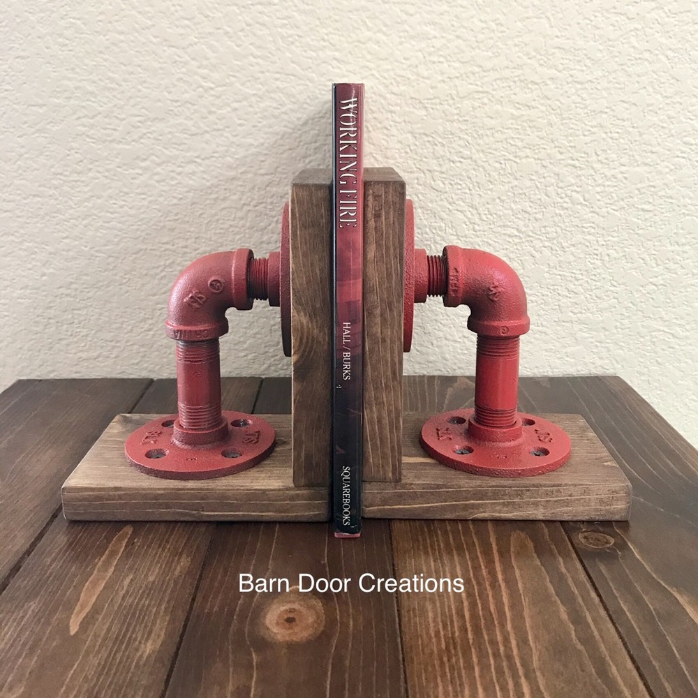Rustic Industrial Book Ends